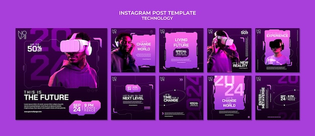 Free PSD technology template design