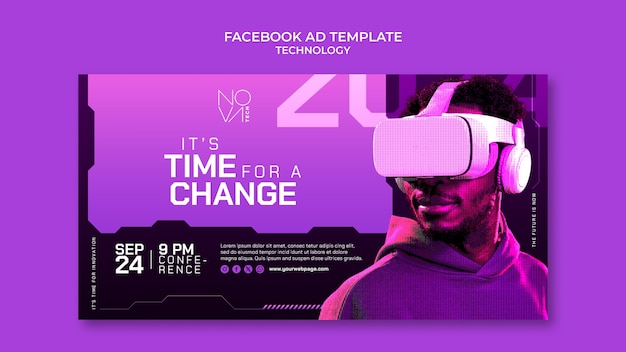 Free PSD technology template design