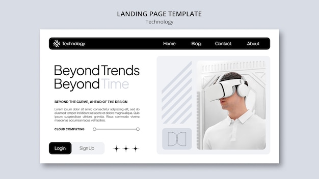 無料PSD テクノロジーのテンプレート設計