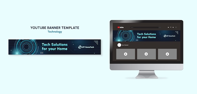 Free Technology Template Design PSD – Download Now