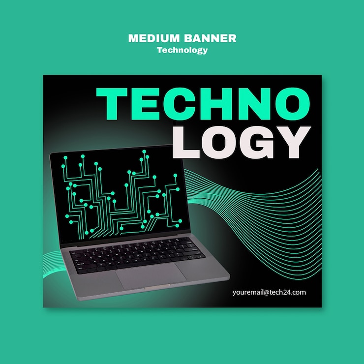 Free PSD technology template design