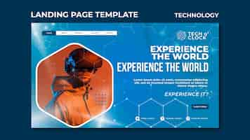 Free PSD technology web template