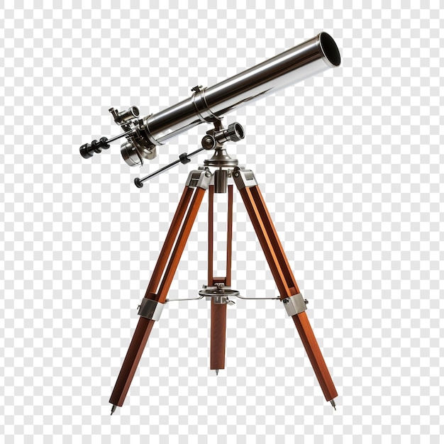 Telescope isolated on transparent background