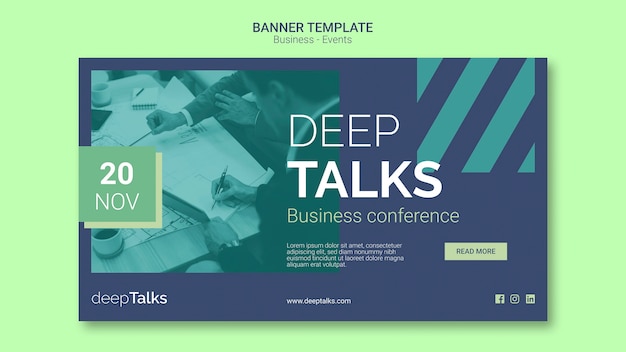 Template for business event banner