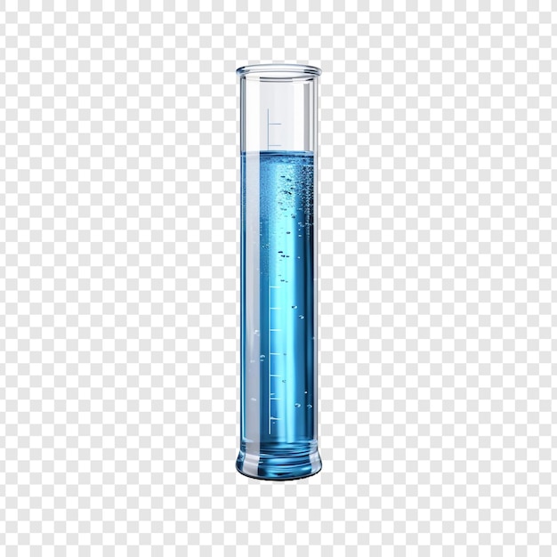 Test tube isolated on transparent background