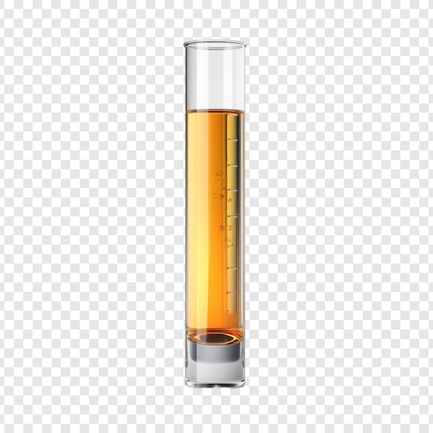 Free PSD test tube isolated on transparent background