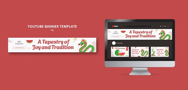 Tet festival template design