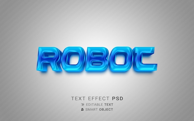 Text effect robot design