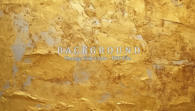 texture of golden decorative plaster generative ai