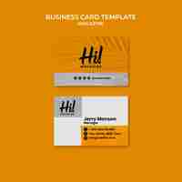 Free PSD textured magazine business card template