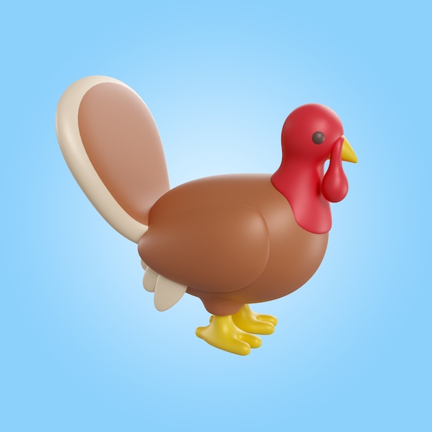 Thanksgiving 3d rendering icon