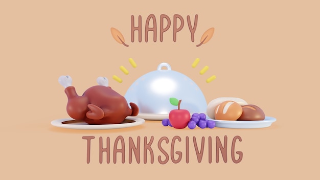 Free PSD thanksgiving compositions with food