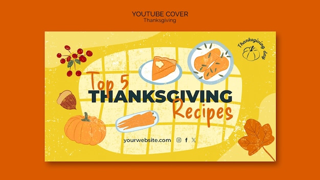 Free PSD thanksgiving  design template