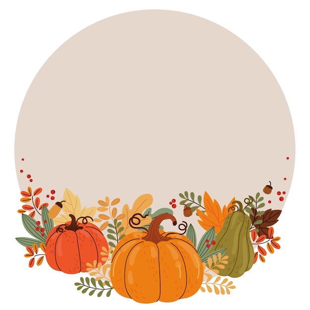 Free PSD thanksgiving pumpkins isolated