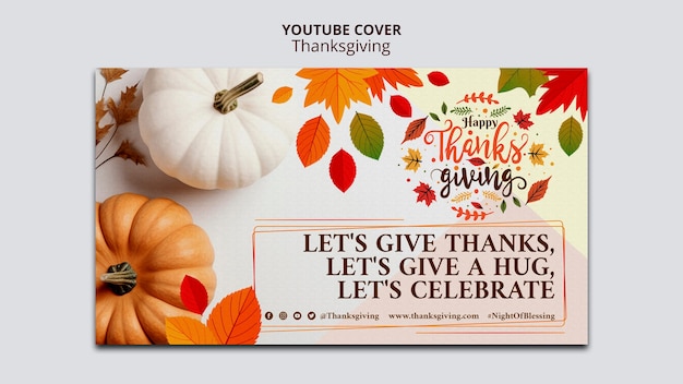 Free PSD thanksgiving template design