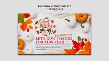 Free PSD thanksgiving template design