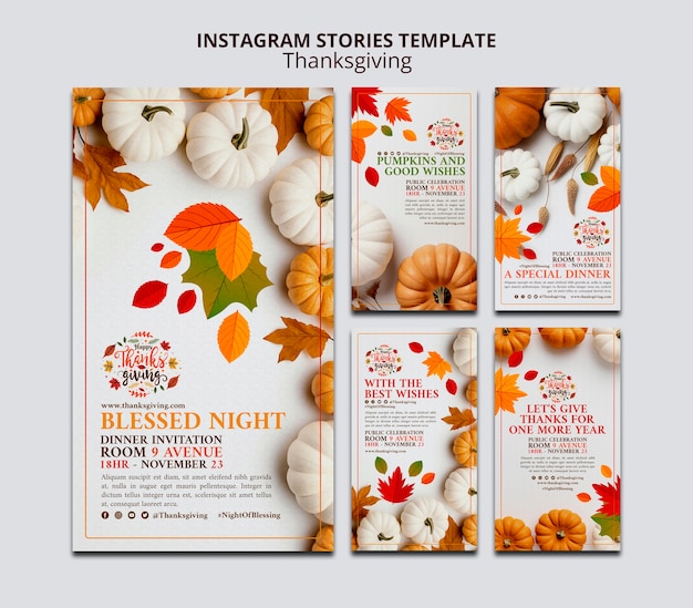 Free PSD thanksgiving template design