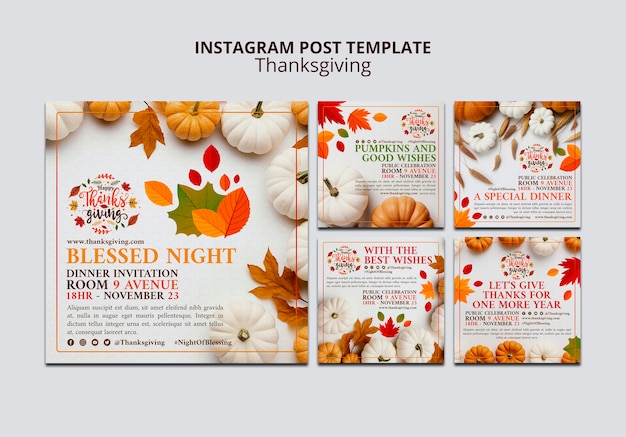 Thanksgiving template design