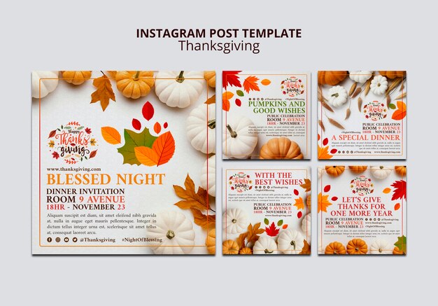 Thanksgiving template design