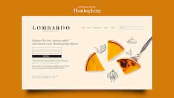 Free PSD thanksgiving template design