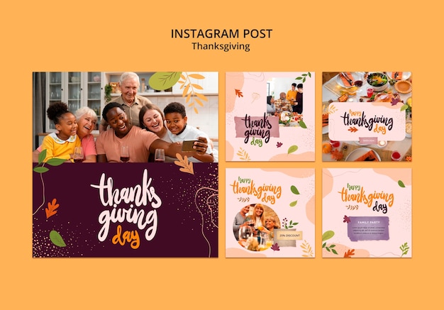 Thanksgiving template design