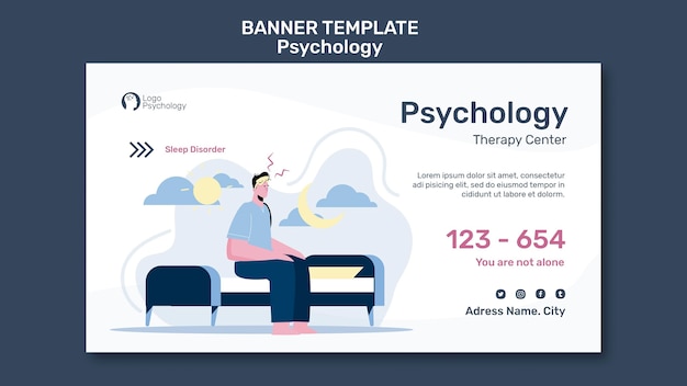 Free PSD therapy center template banner