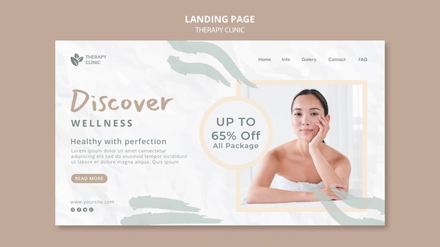 Therapy clinic landing page