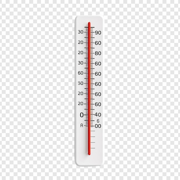 Thermometer isolated on transparent background