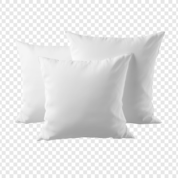Three pillows isolated on transparent background – Free PSD download