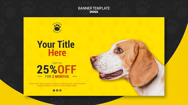 Ticket discount banner template