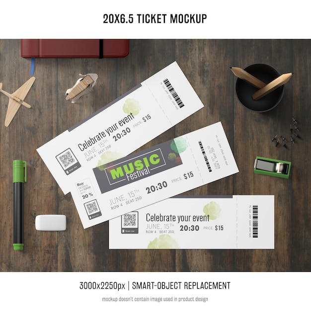 Ticket mockup