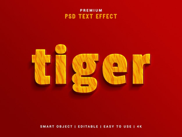 Tiger text effect maker