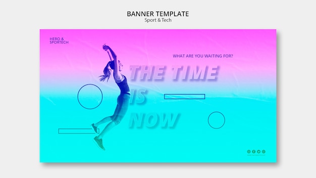 The time is now banner template