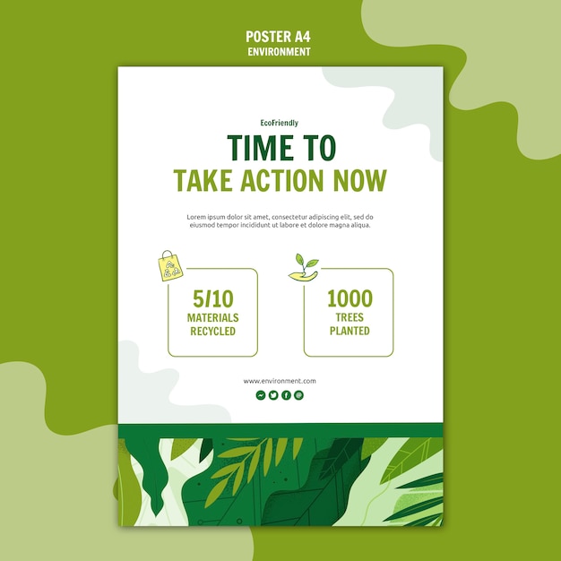 Time to take action poster