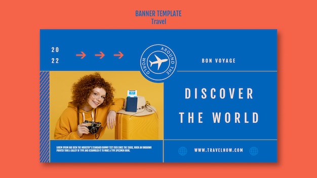 Free PSD time to travel web template