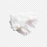 Free PSD tissue isolated on transparent background