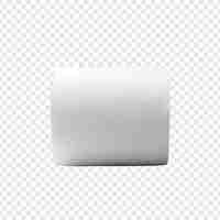 Free PSD toilet paper isolated on transparent background