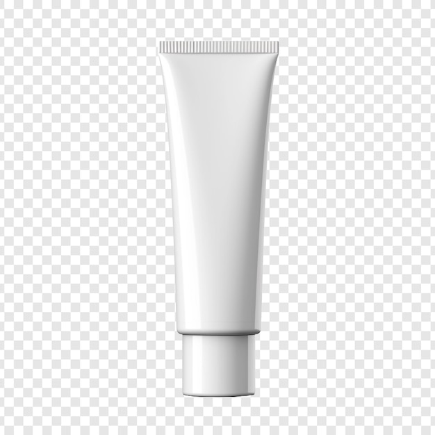 Pasta odontoiatrica o crema in tubo isolato su sfondo trasparente
