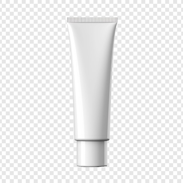 Free PSD toothpaste or cream in tube isolated on transparent background