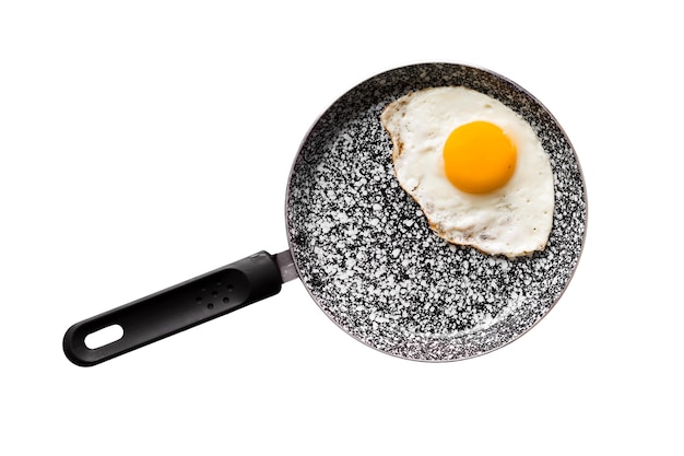 Free PSD top view on delicious cooked egg isolated