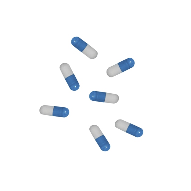 Free PSD top view on medical pills