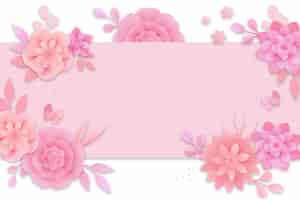 無料PSD 上面図ピンクの花のアレンジメント