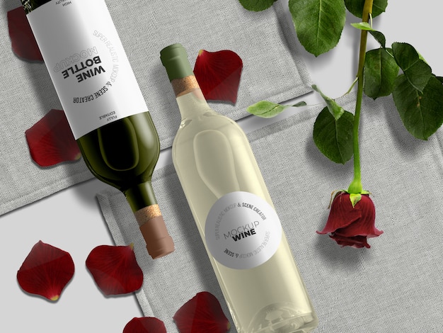 Download Rose Wine Bottle Psd 20 High Quality Free Psd Templates For Download