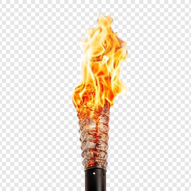 Free PSD torch isolated on transparent background