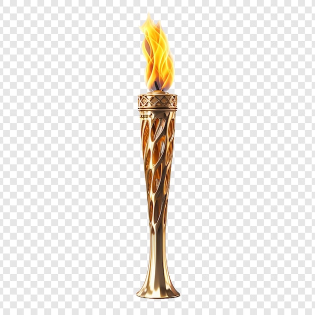 Free PSD torch isolated on transparent background