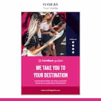 Free PSD tour guide flyer template