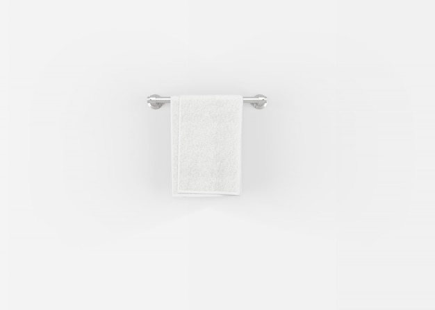 Полотенце на вешалке для полотенец