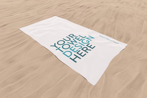 Download Beach towel mockup | Premium PSD File