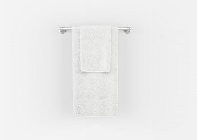 towels on towel rack