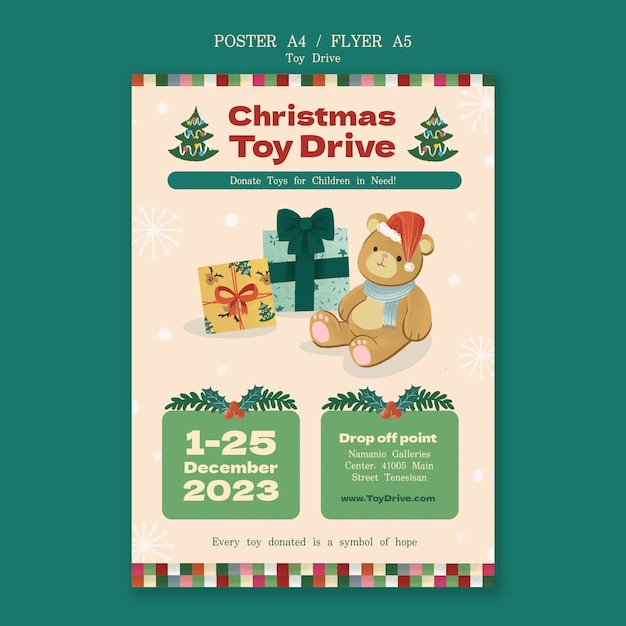 Free PSD toy drive template design